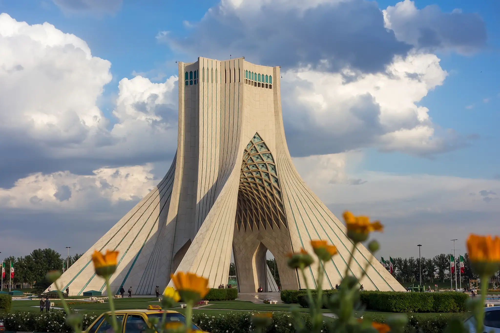 Azadi tower in Tehran, Iran.