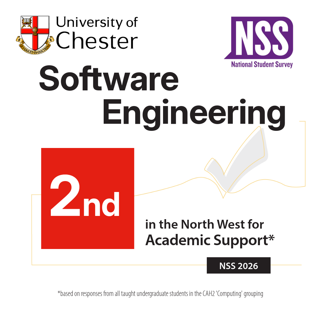 Software Engineering is second in the North West for Academic Support
