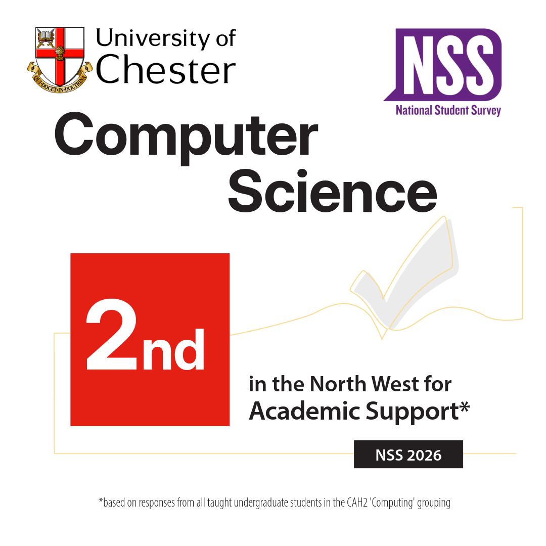 Computer Science is second in the North West for academic support