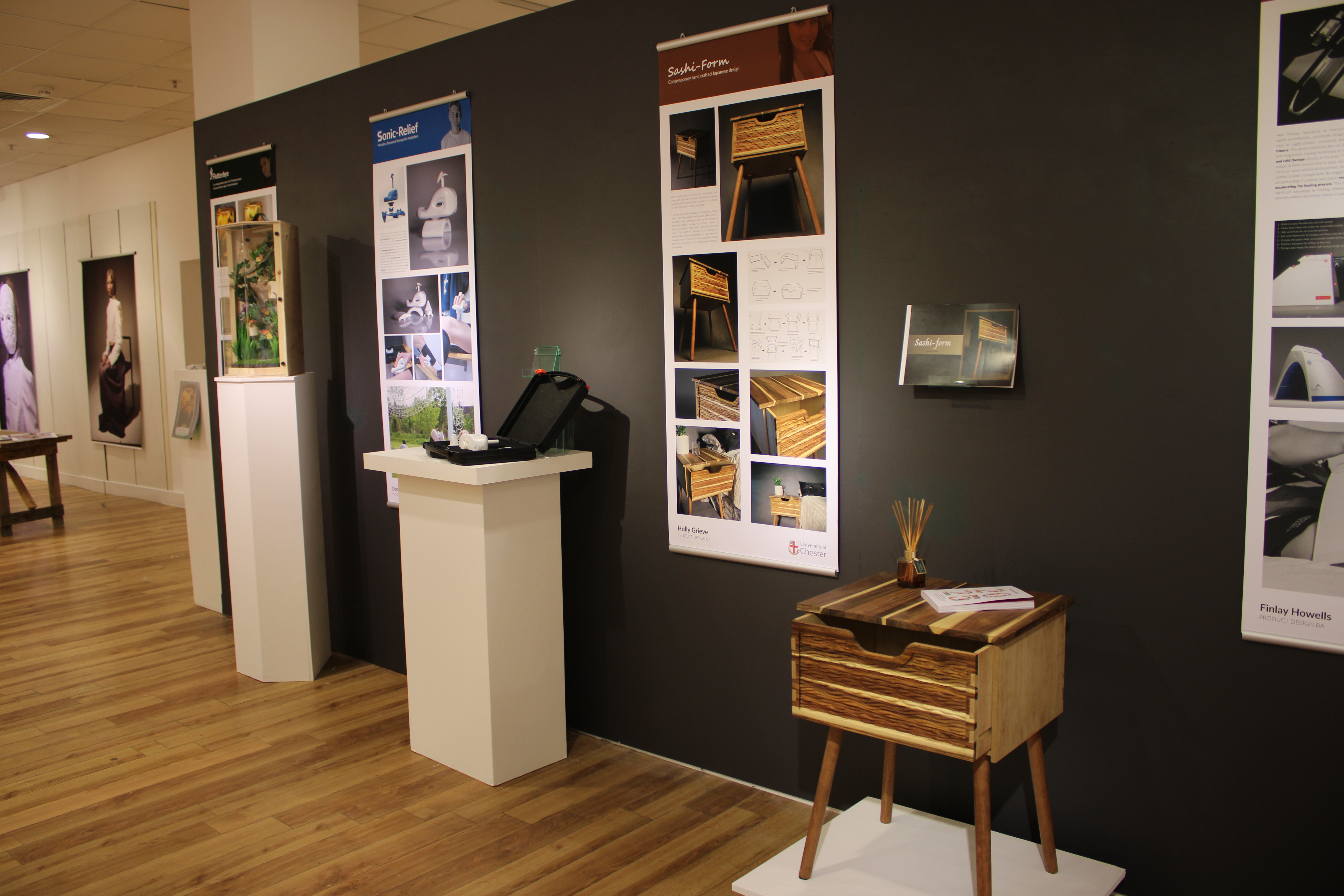 Product designs on display