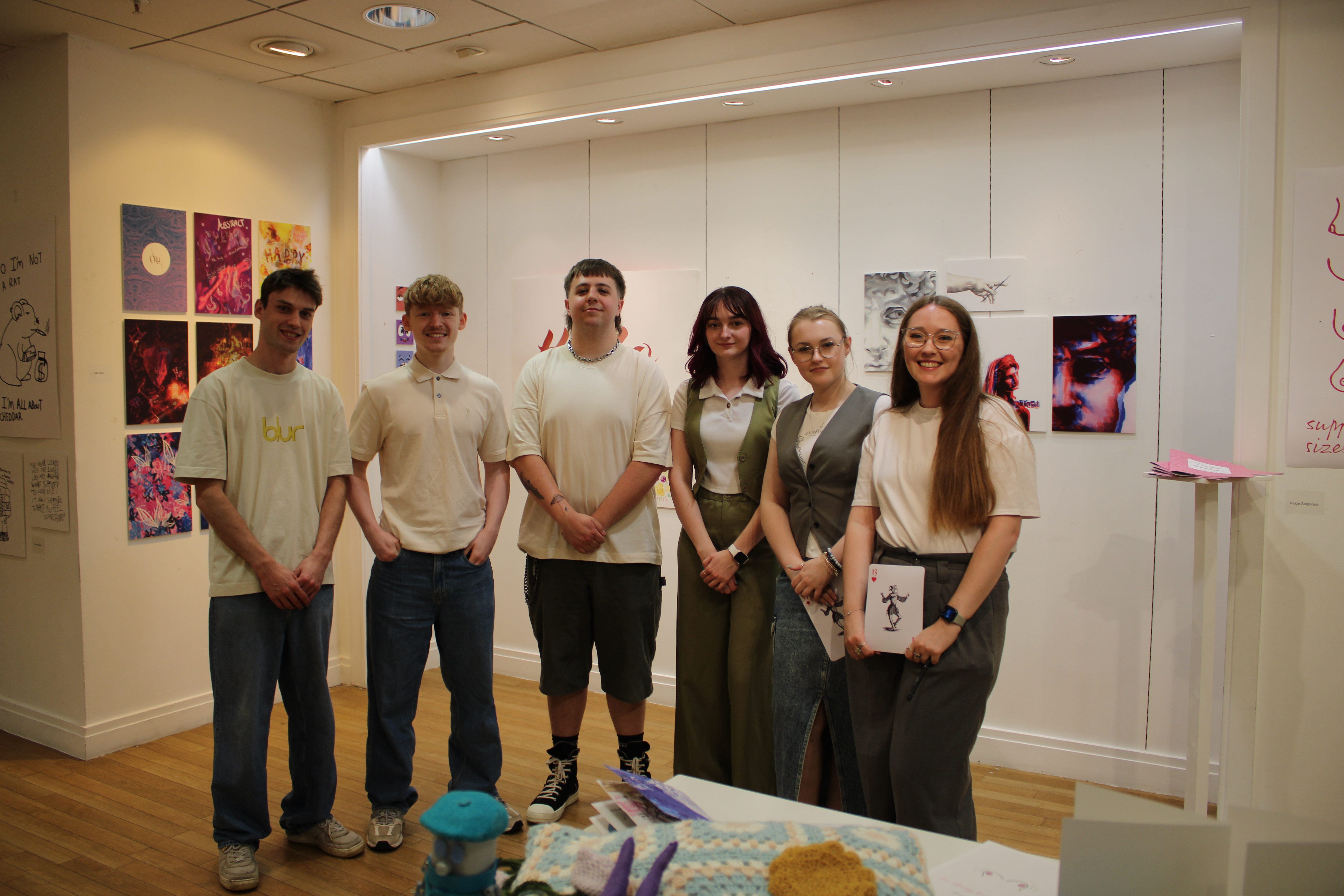 Group photo of graphic design students