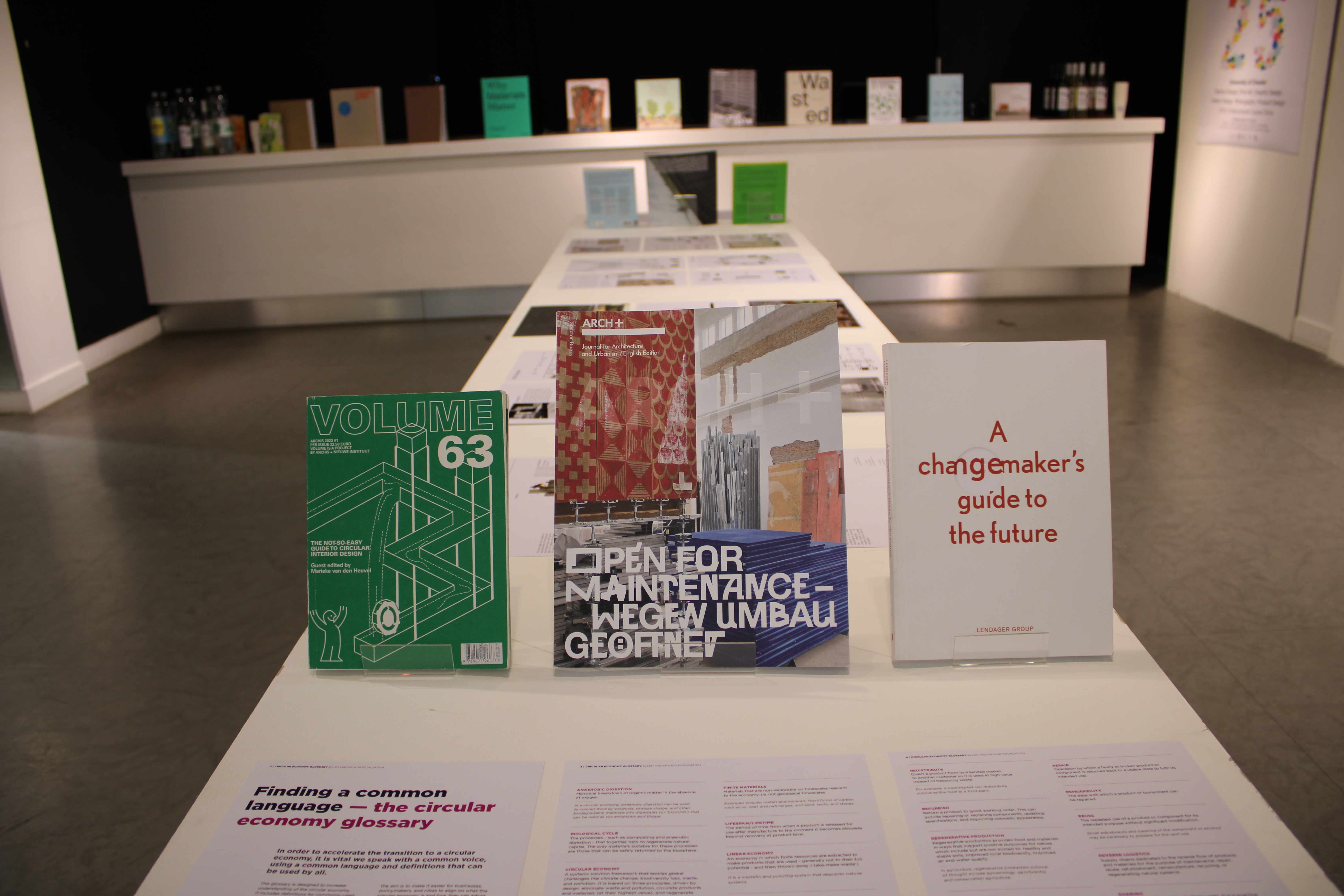 Interior designs on display inside exhibiton