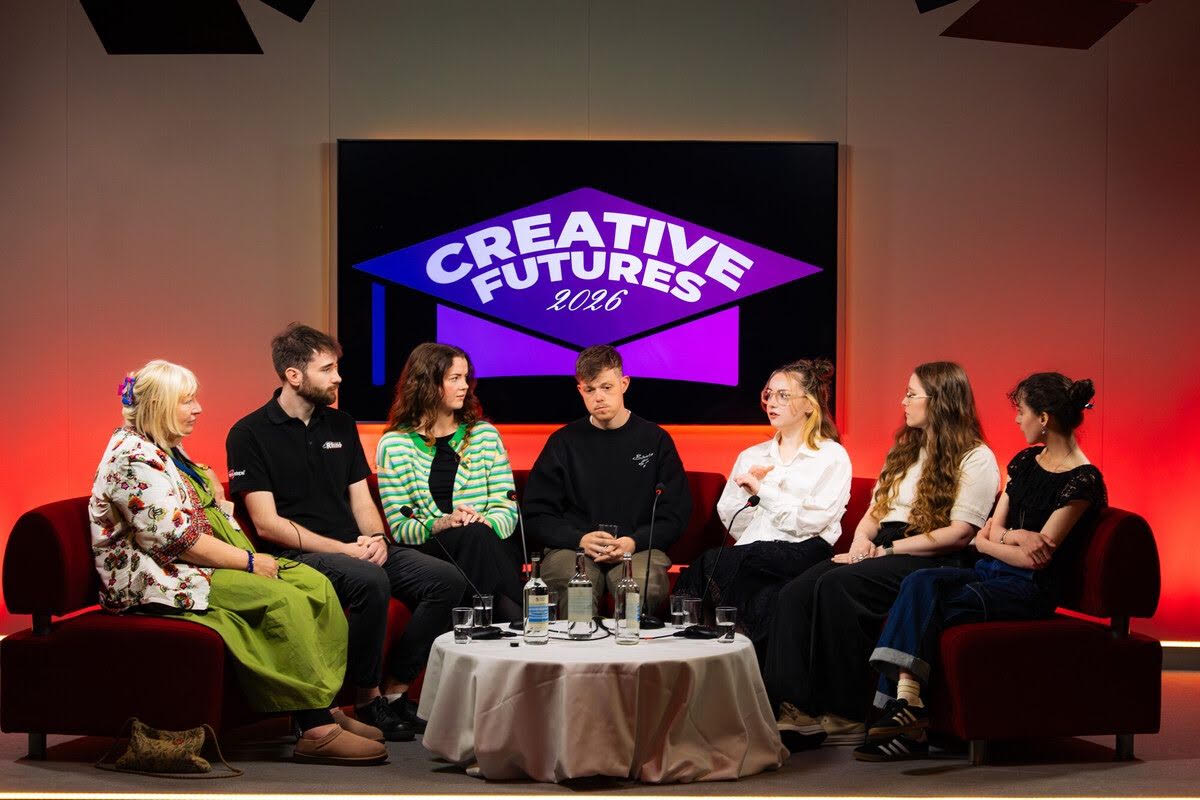 Alumni taking part in a panel discussion at Creative Futures 2026 at the University of Chester.