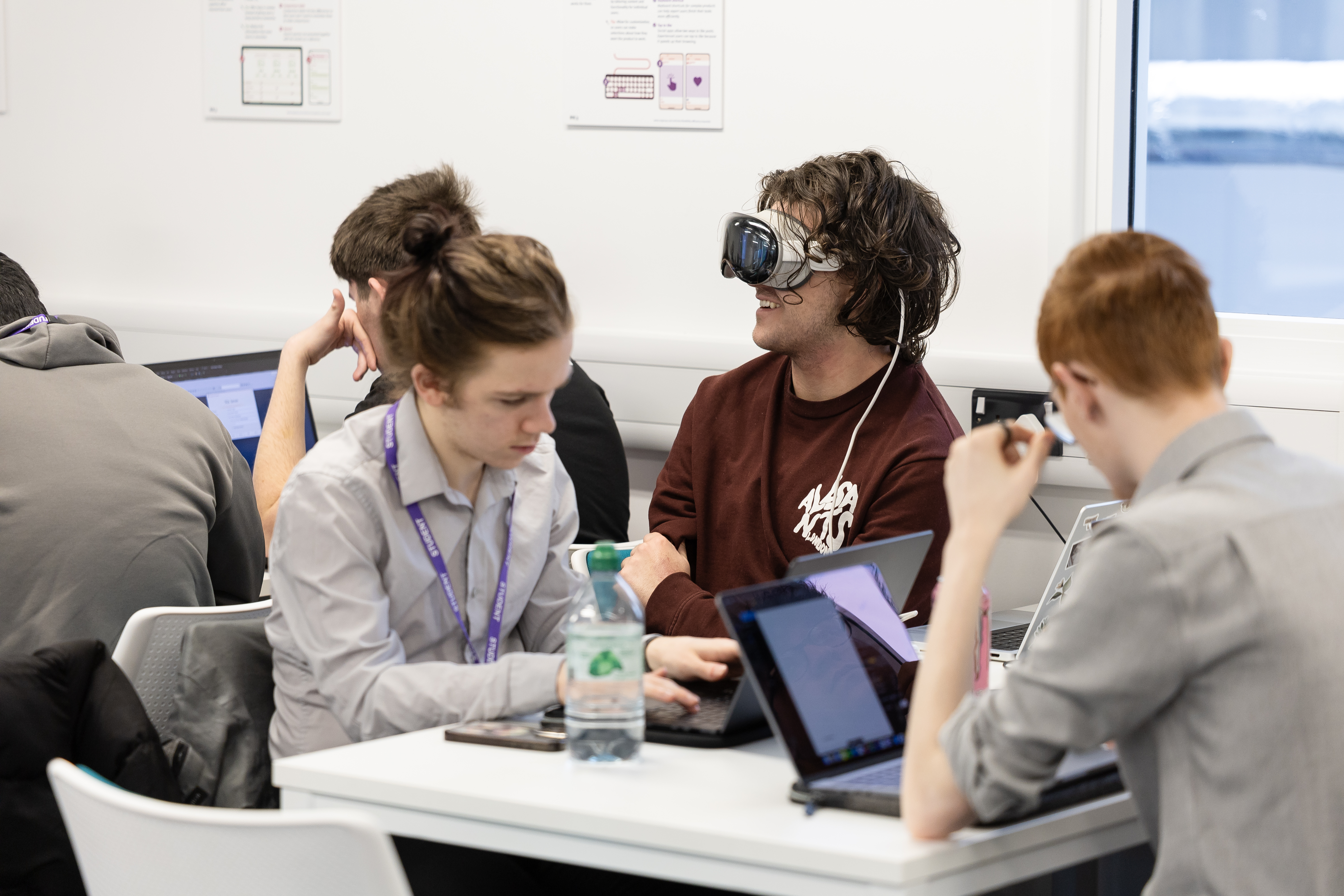 Students in a cyber security seminar