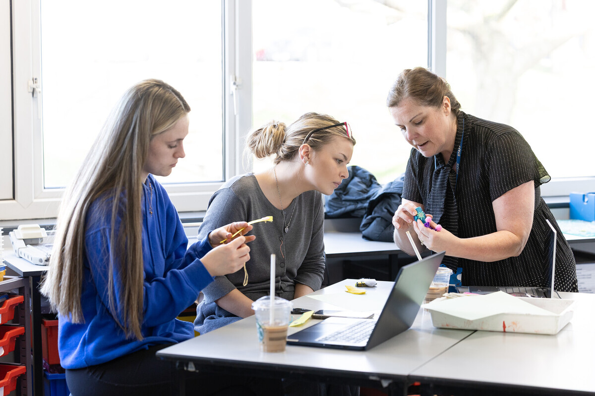 Education Students in a Sewing session