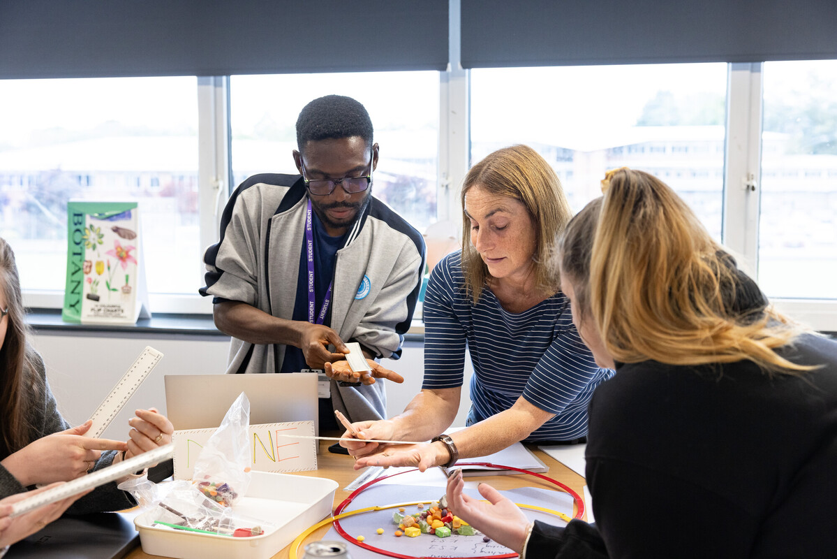 Group of diverse students during an Education Science session