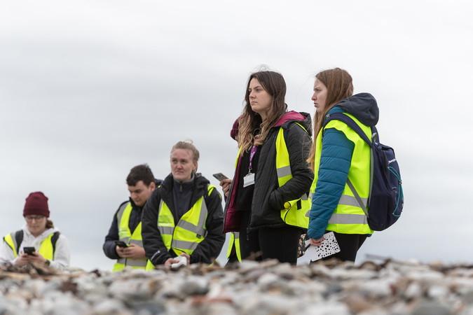 students on a geography trip