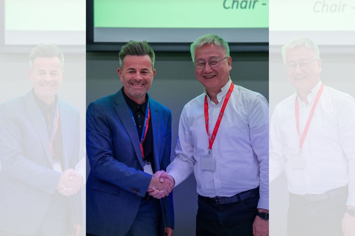 Professor David McGravie and Jia Ren.