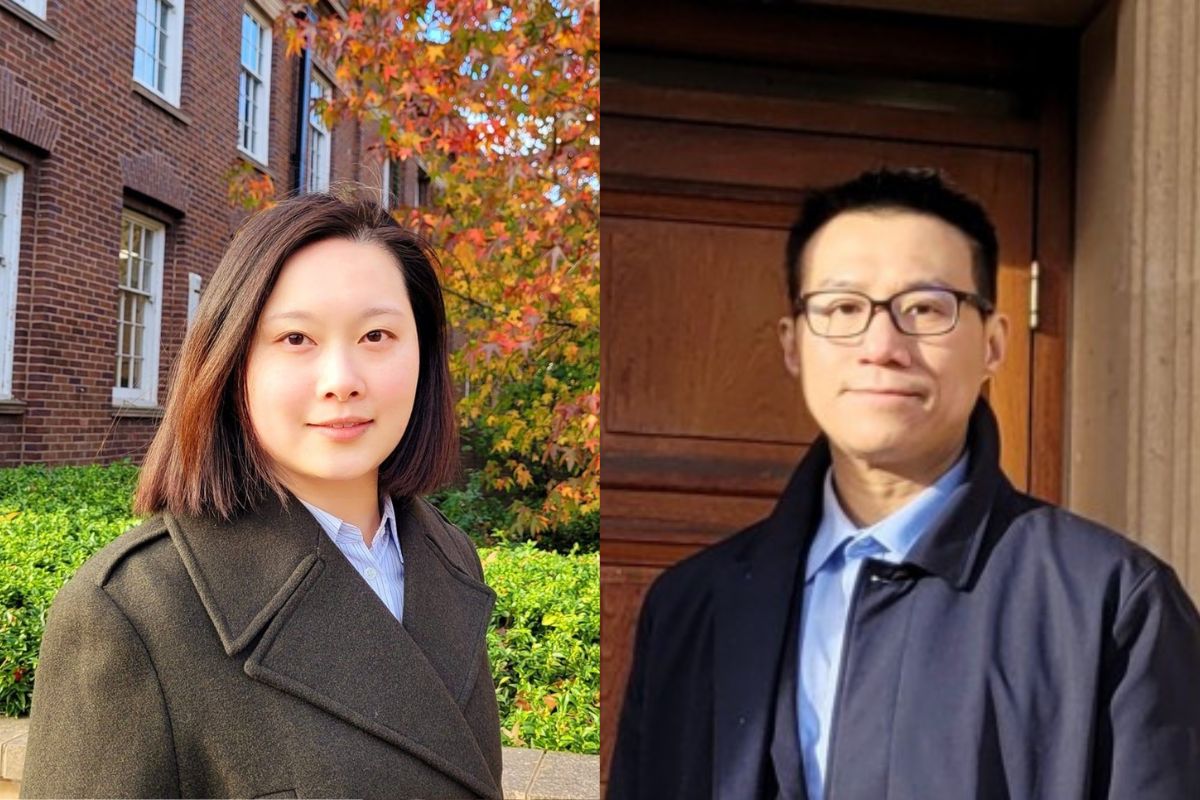 Dr Anna Sung and Professor Kelvin Leong.