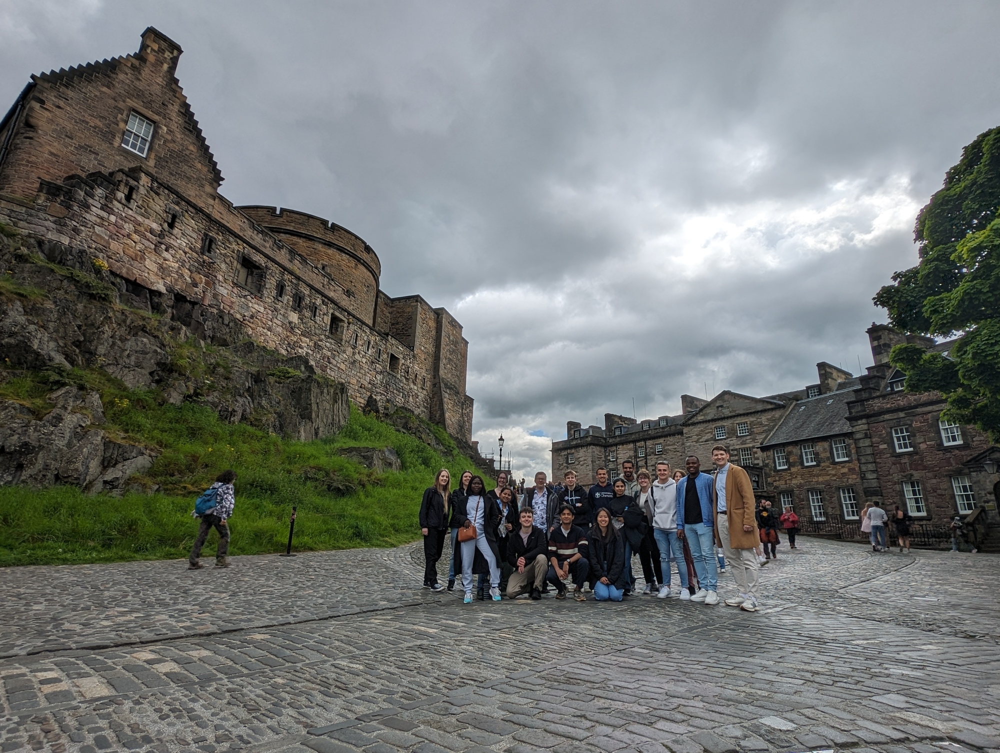 Enterprise Development Programme students at Edinburgh Castle.