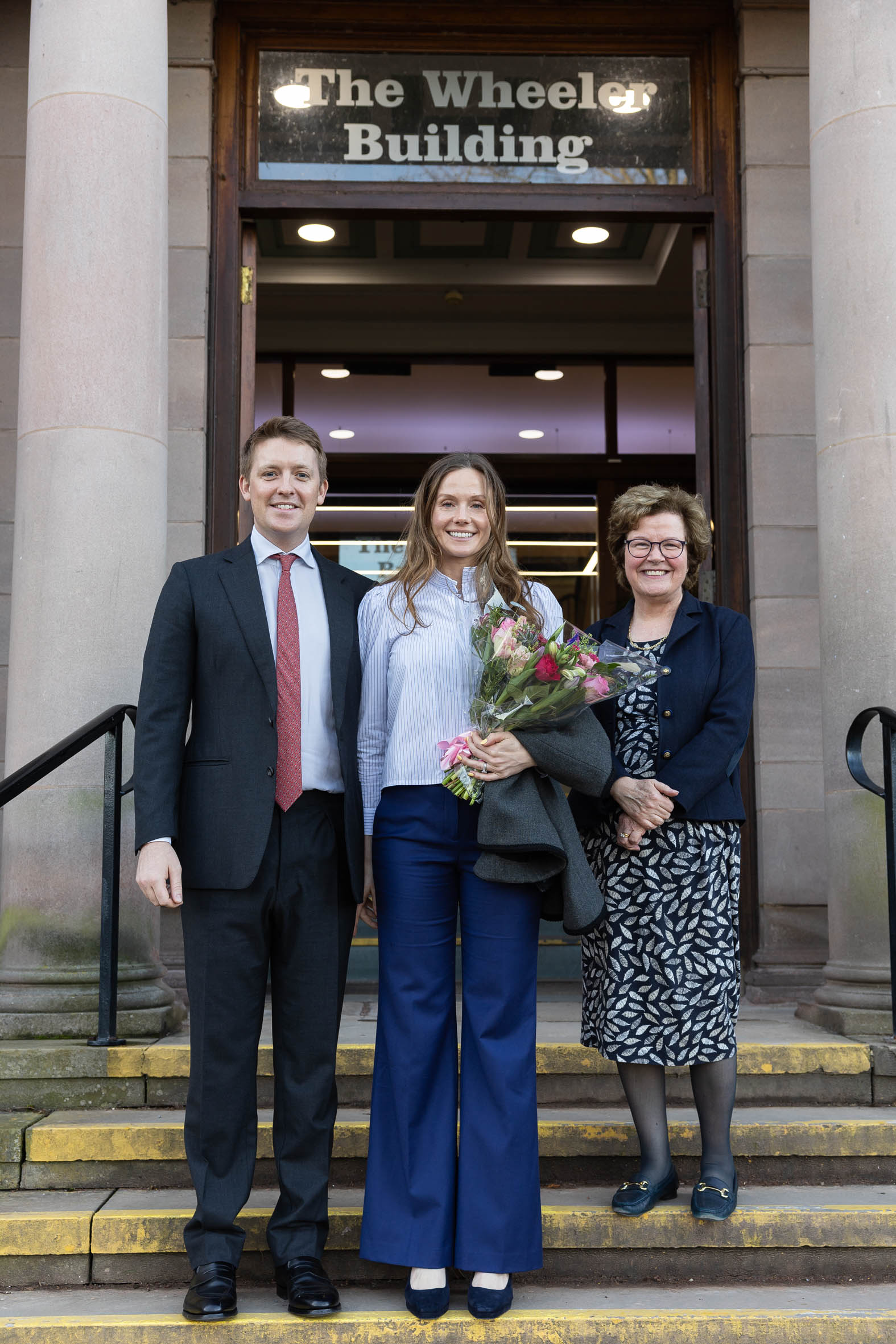 The Duke and Duchess of Westminster with Vice-Chancellor Professor Eunice Simmons.