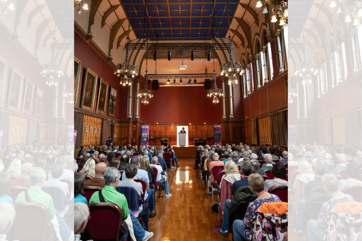 One of the many audiences welcomed to the Festival of Ideas in 2024.