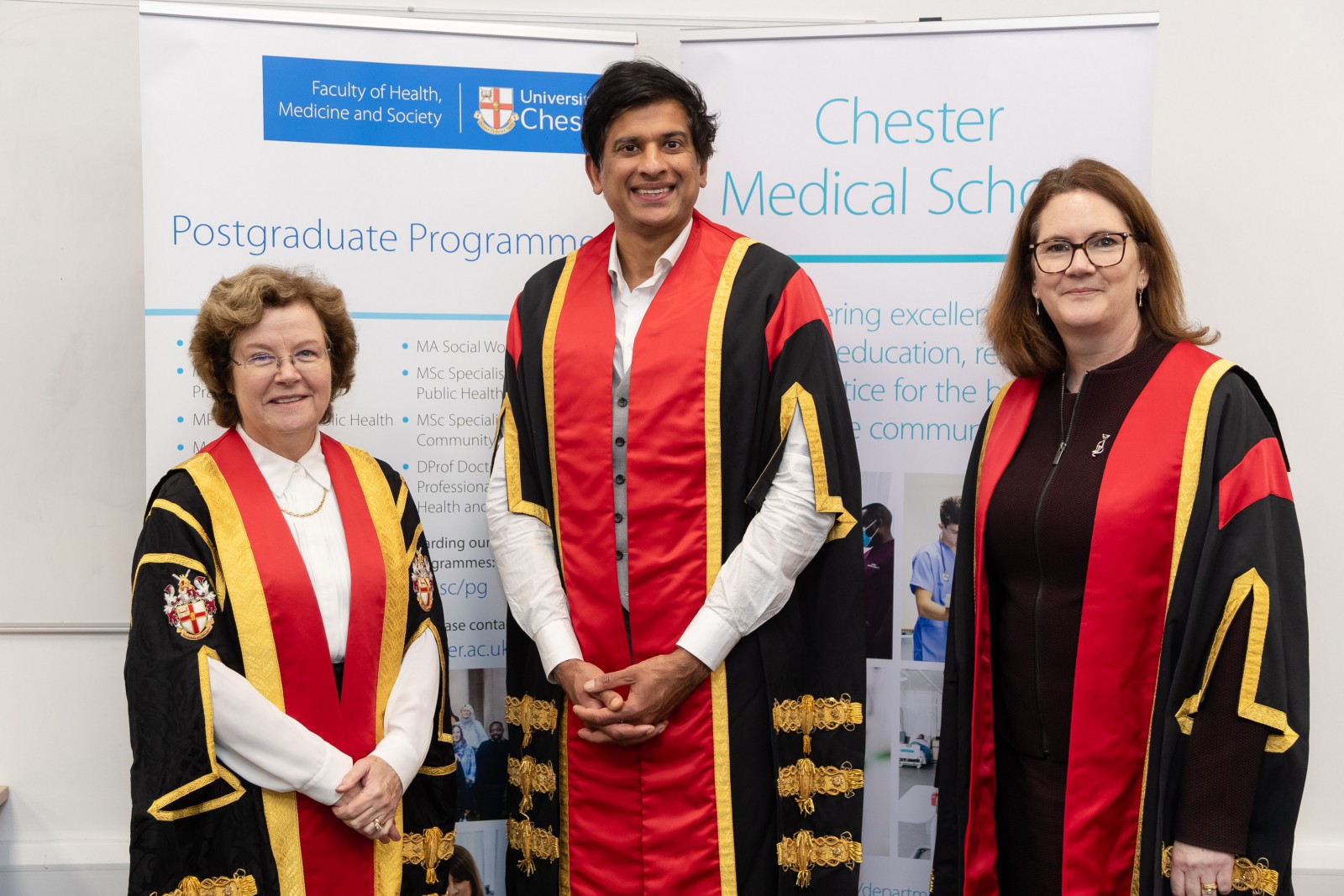 Dr Chatterjee with VC- Haygarth Lecture