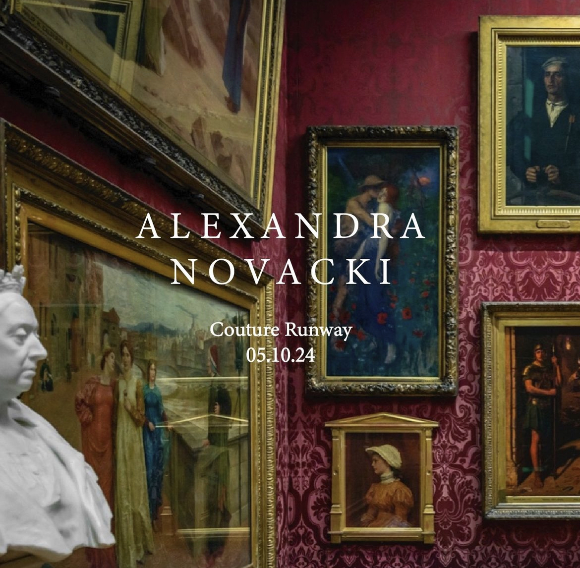 A poster for the runway show.