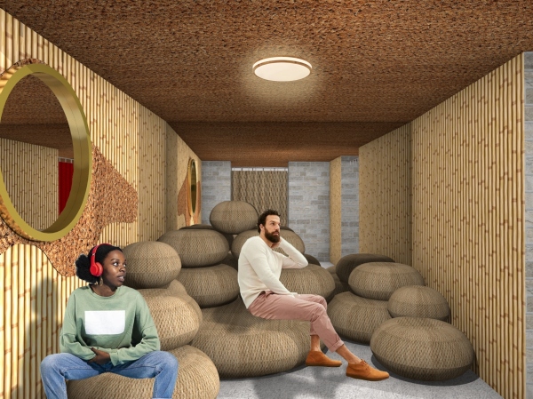 Work by Kizzy Jones from her design for a pre-owned and rentable clothing store.