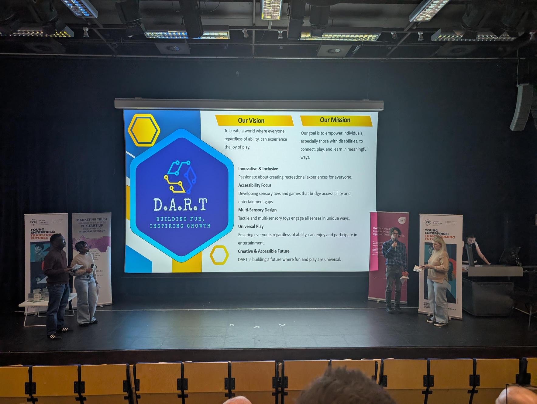 The presentation by the DART student team.