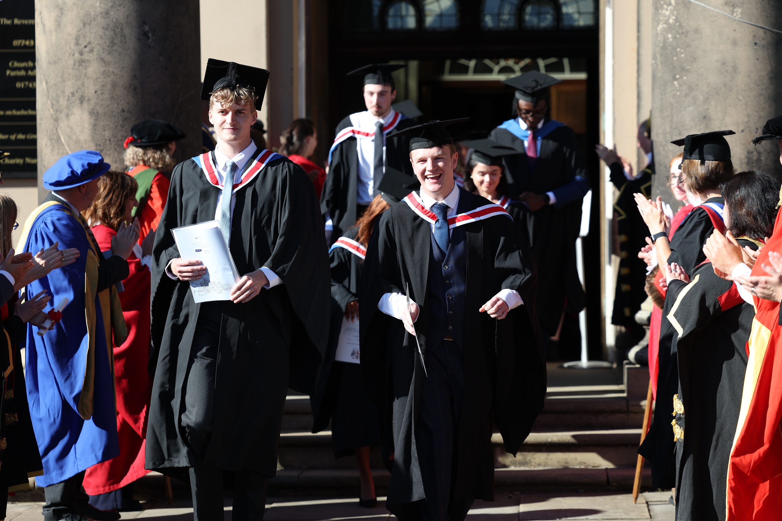 The University Centre Shrewsbury graduation ceremonies at St Chad’s Church.