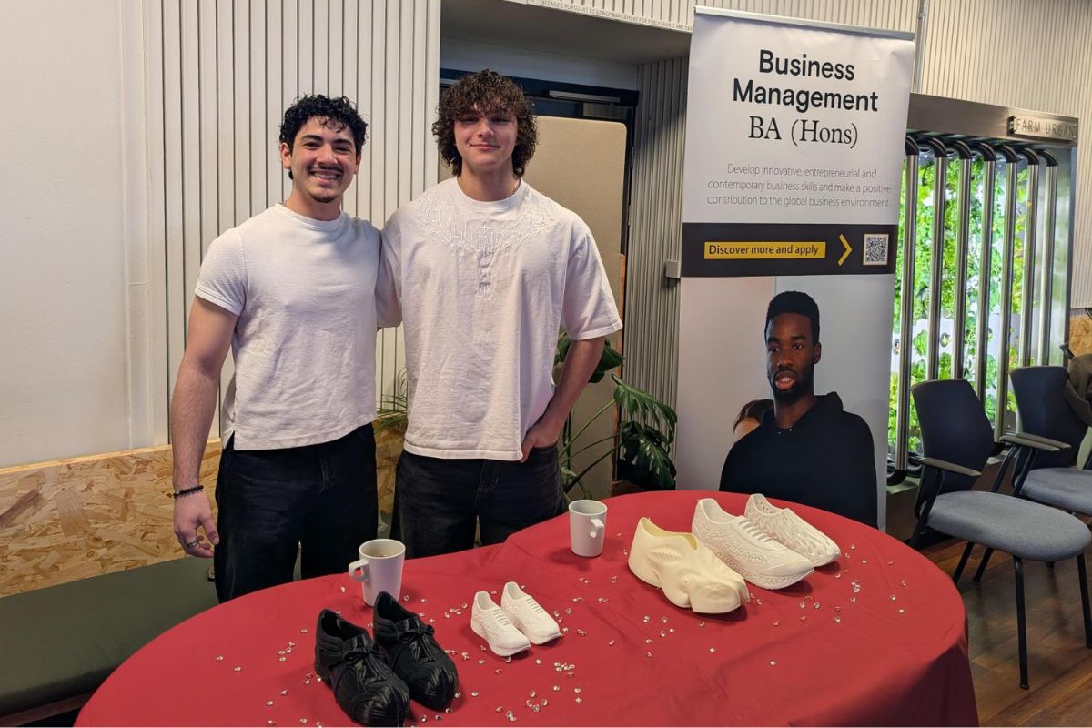 Team VuelaNova at the Young Enterprise North West Start-Up Awards Final.