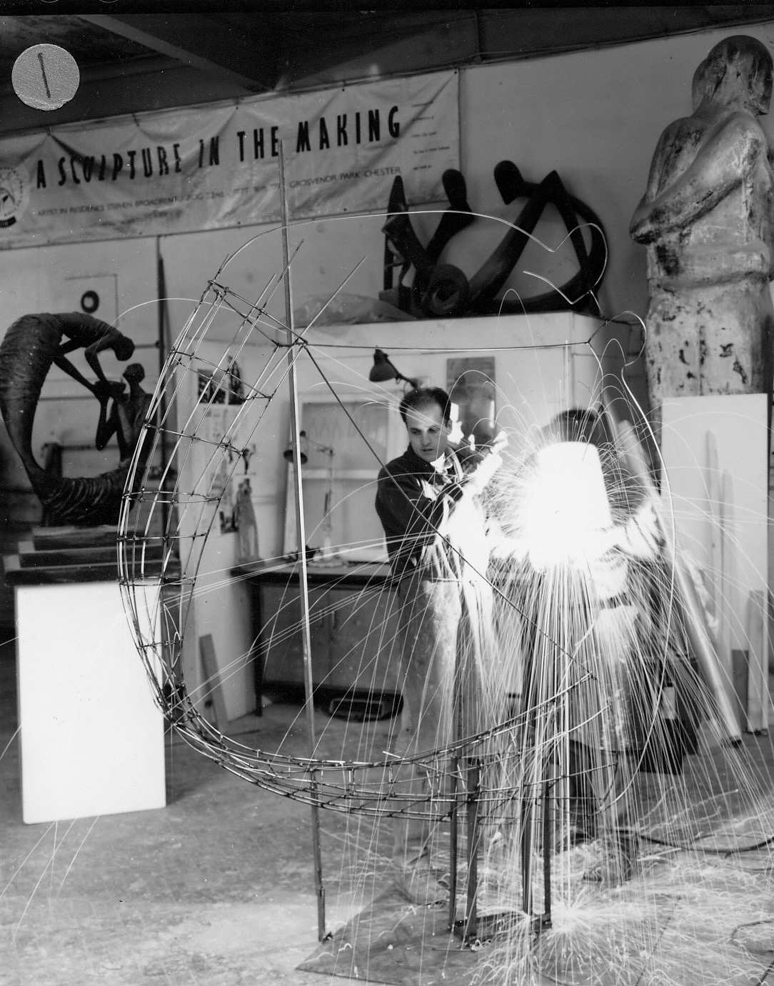 The Water of Life sculpture by Stephen Broadbent in the making.