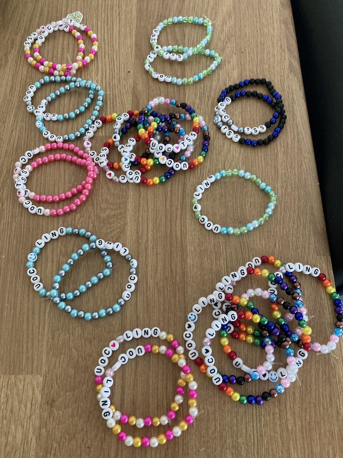 UoC English Language and Taylor Swift Society friendship bracelets