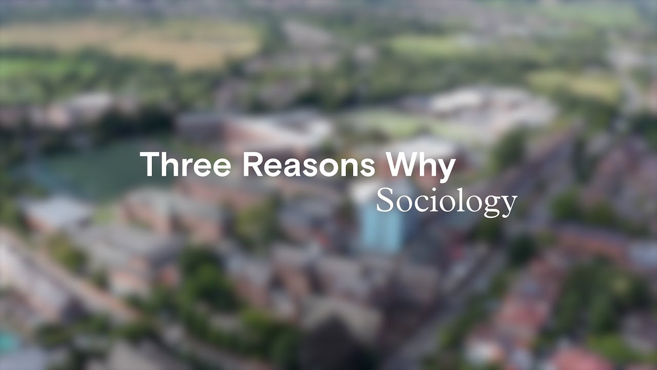 Three reasons why, sociology video with blurred image.