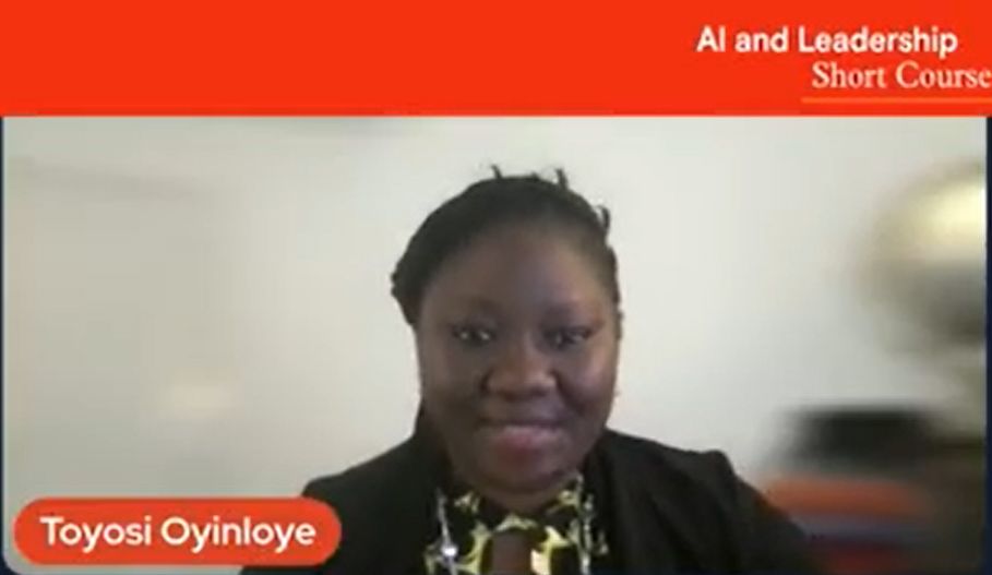 Session 3 - AI in Leadership - Dr. Toyosi Oyinloye